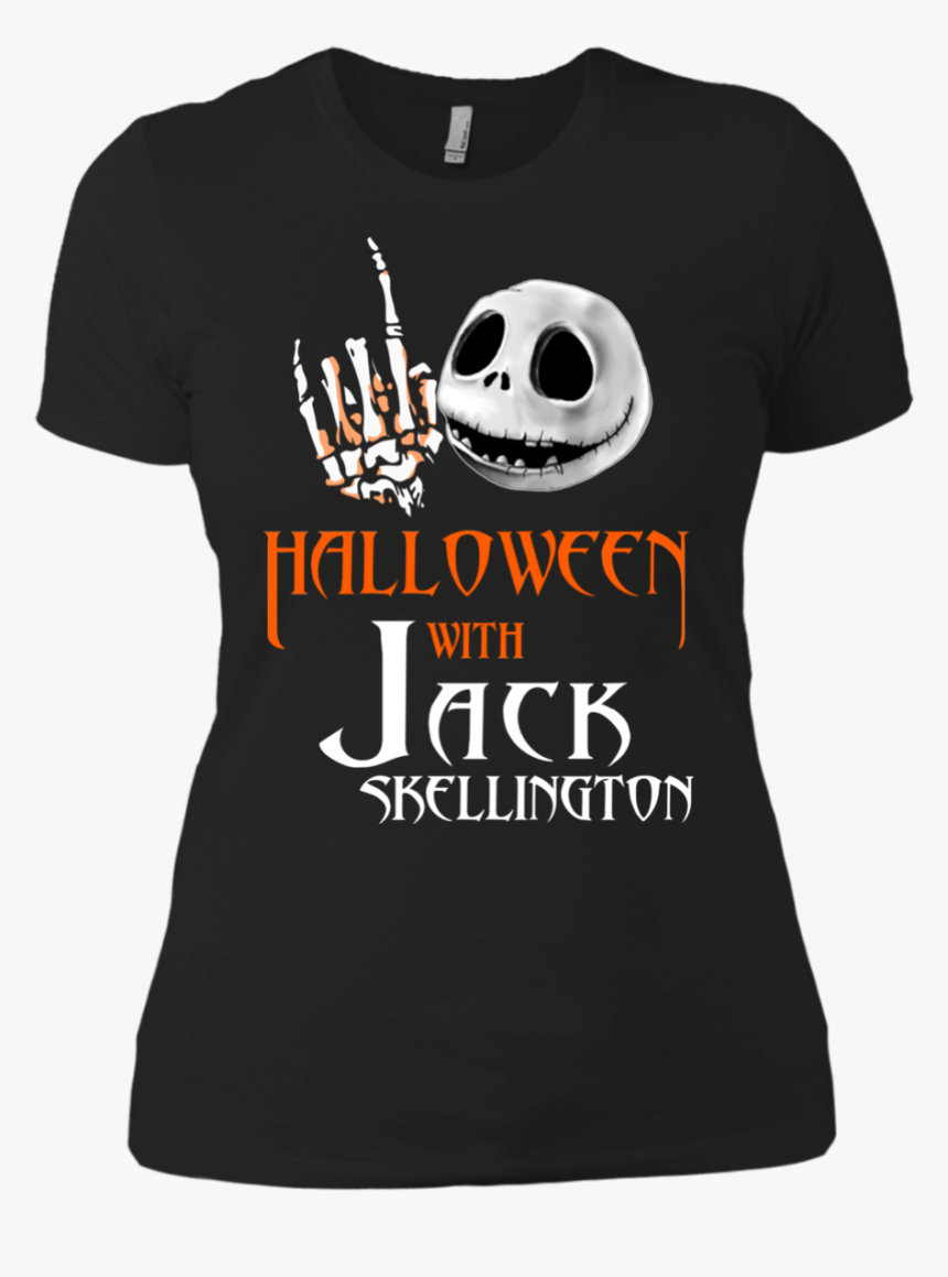 Halloween With Jack Skellington Tshirt, Vneck, Tank, - T-shirt, HD Png Download, Free Download