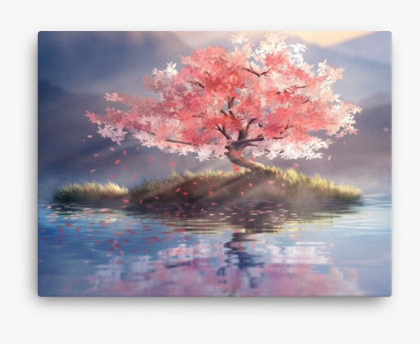 Limited Edition Cherry Blossom Tree Island Canvas - Swamp Maple, HD Png Download, Free Download
