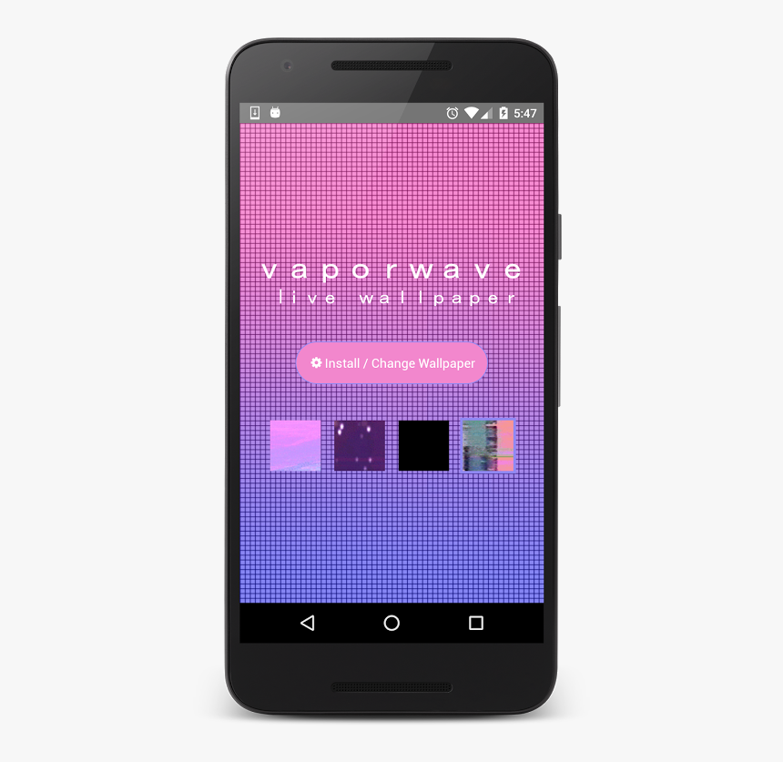 Wallpaper Vaporwave Live Wallpaper - Mobile Phone, HD Png Download, Free Download