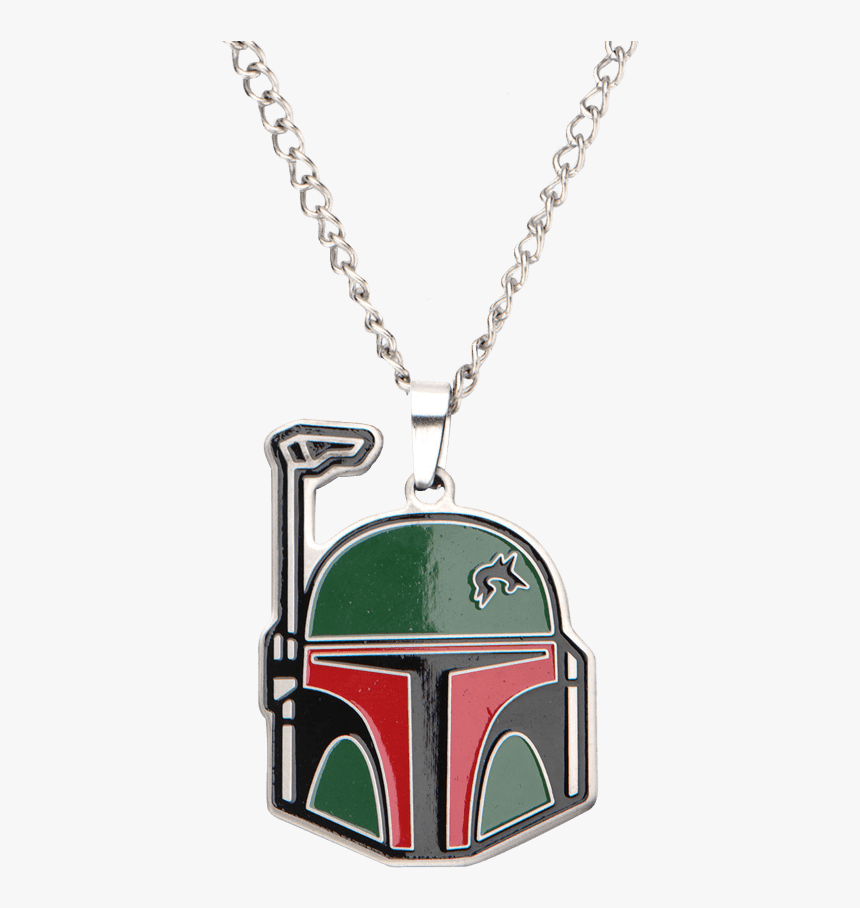 Boba Fett Helmet Enamel Necklace , Png Download - Zawieszka Origami, Transparent Png, Free Download