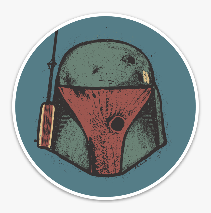 Boba Redd Sticker - Boba Fett Sticker Png, Transparent Png, Free Download