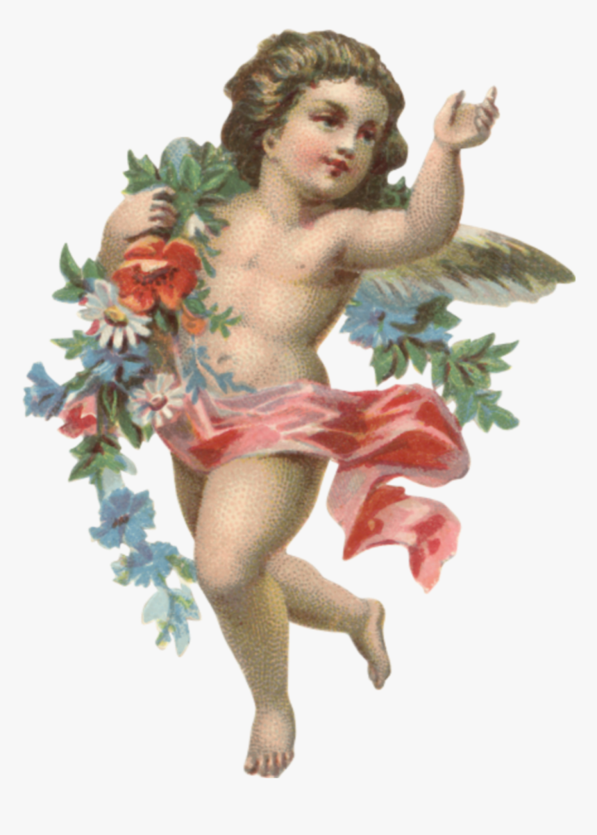 #angel #art #arte #painting #aesthetic #tumblr #png - Cherub Png, Transparent Png, Free Download