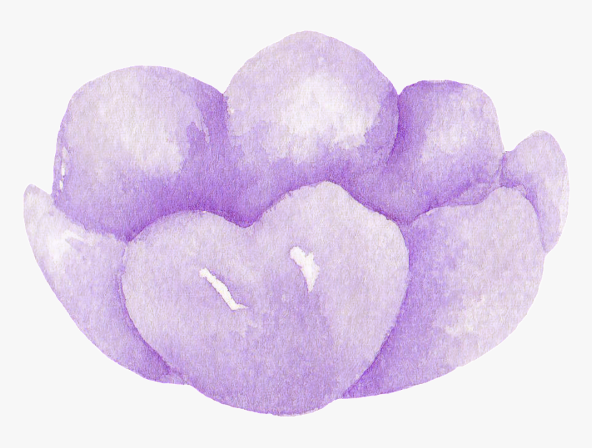 Purple Watercolor Floral Transparent Decorative - Spring Crocus, HD Png Download, Free Download