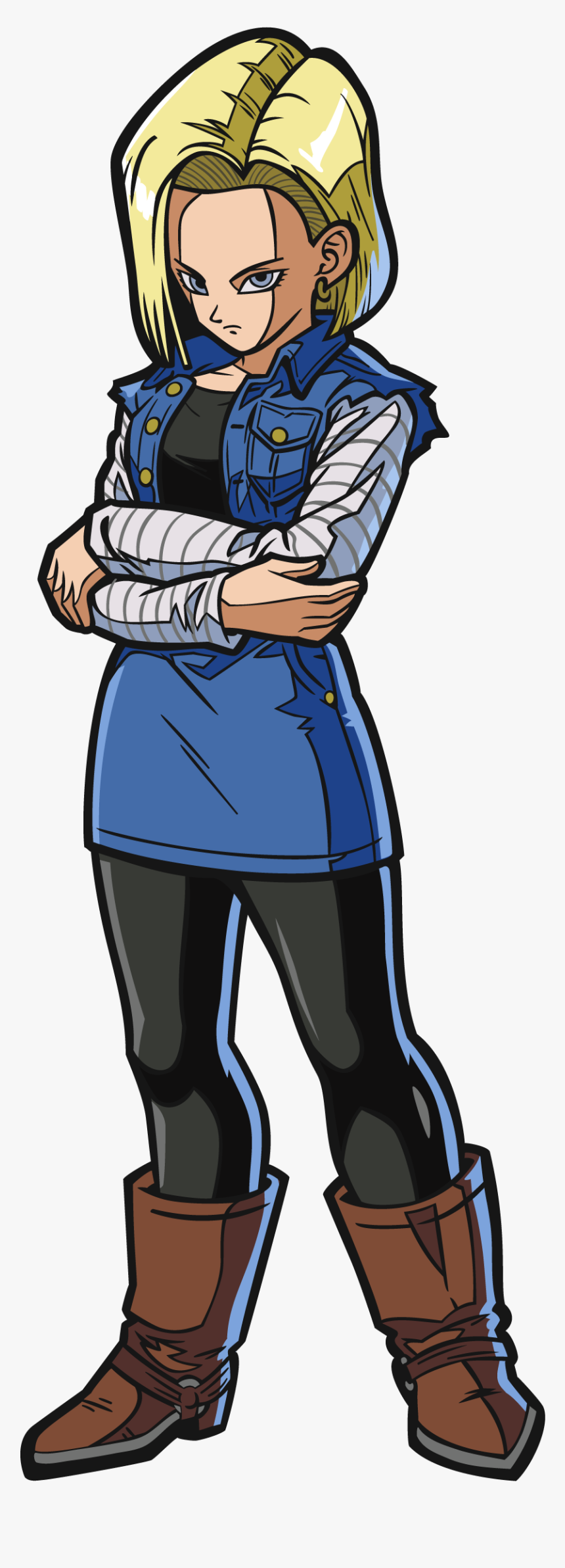 Figpin Pin Android 18 Dragon Ball fighterz - Android 18 Fighter Z, HD Png Download, Free Download