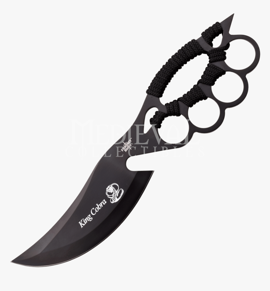 Black Venom Knife Mcfmtbk - Brass Knuckle Knives, HD Png Download, Free Download