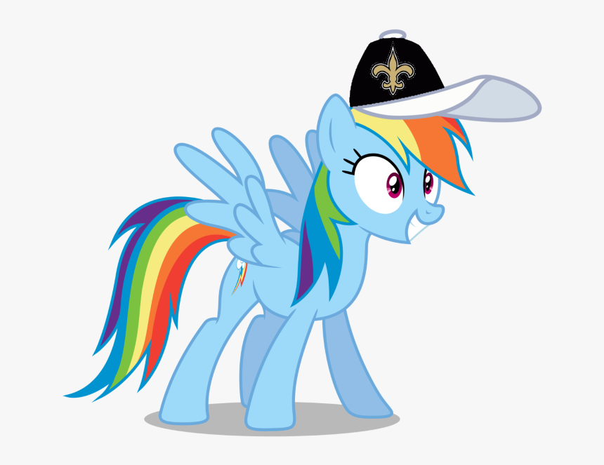 Rainbow Dash Wearing A New Orleans Saints Cap - Dallas Cowboys Rainbow Logo, HD Png Download, Free Download