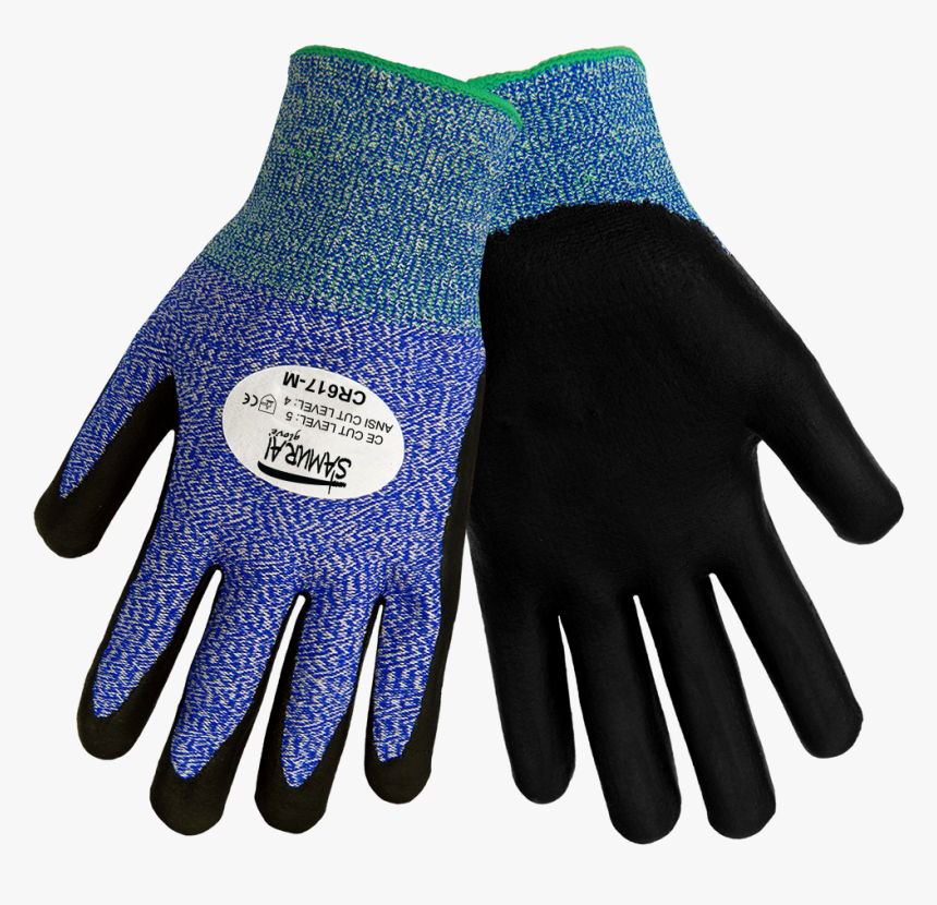 Cr617 Samurai Cut Resistant Level 4 Global Gloves Sold - Globalgloves, HD Png Download, Free Download