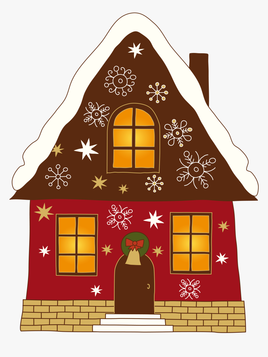 Christmas Painted House Png - House Christmas Png, Transparent Png, Free Download
