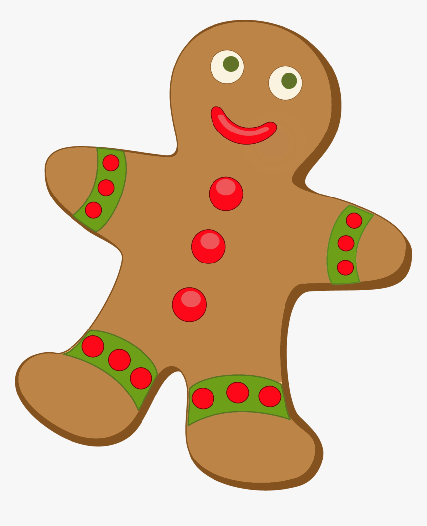 Gingerbread House Candy Cane Gingerbread Man Clip Art - Clipart Gingerbread Man, HD Png Download, Free Download