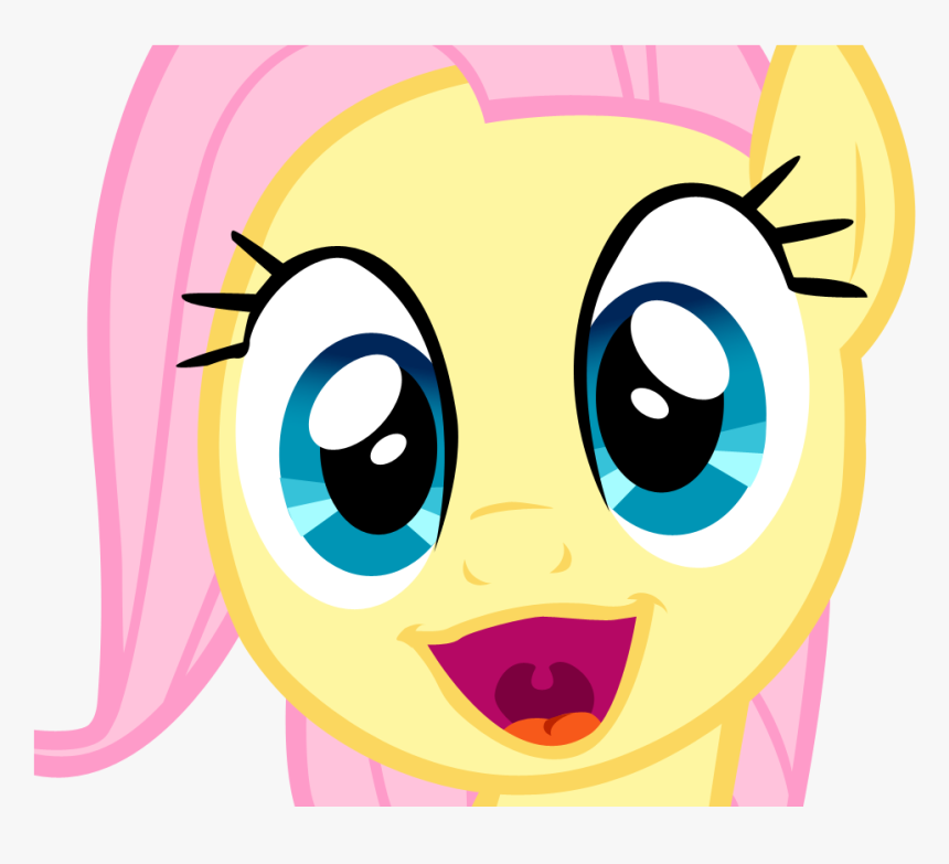 My Little Pony Clipart Face - My Little Pony Fluttershy Face, HD Png Download, Free Download
