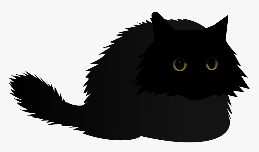 Vector File Eps 32583 Cat Black Angry By Rones - Clipart Cartoon Cat Transparent Background, HD Png Download, Free Download