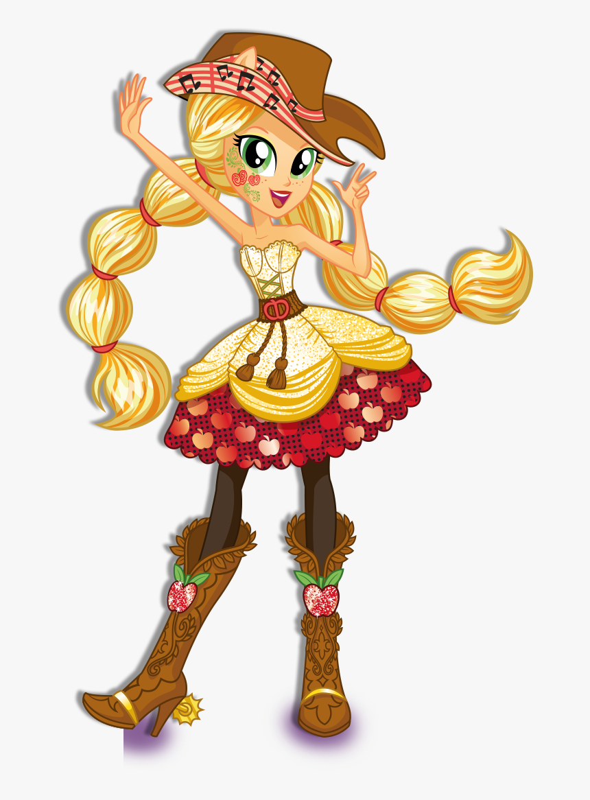 Mlp Eg Rockin Hairstyle Applejack , Png Download - Mlp Eqg Rockin Hairstyle Applejack, Transparent Png, Free Download