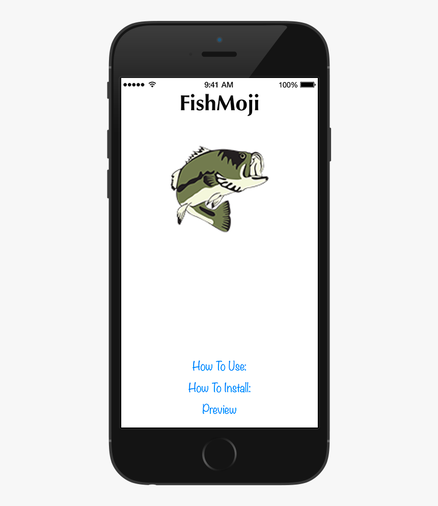 Fish Emoji App - Png Format Mobile Phone Png Transparent, Png Download, Free Download