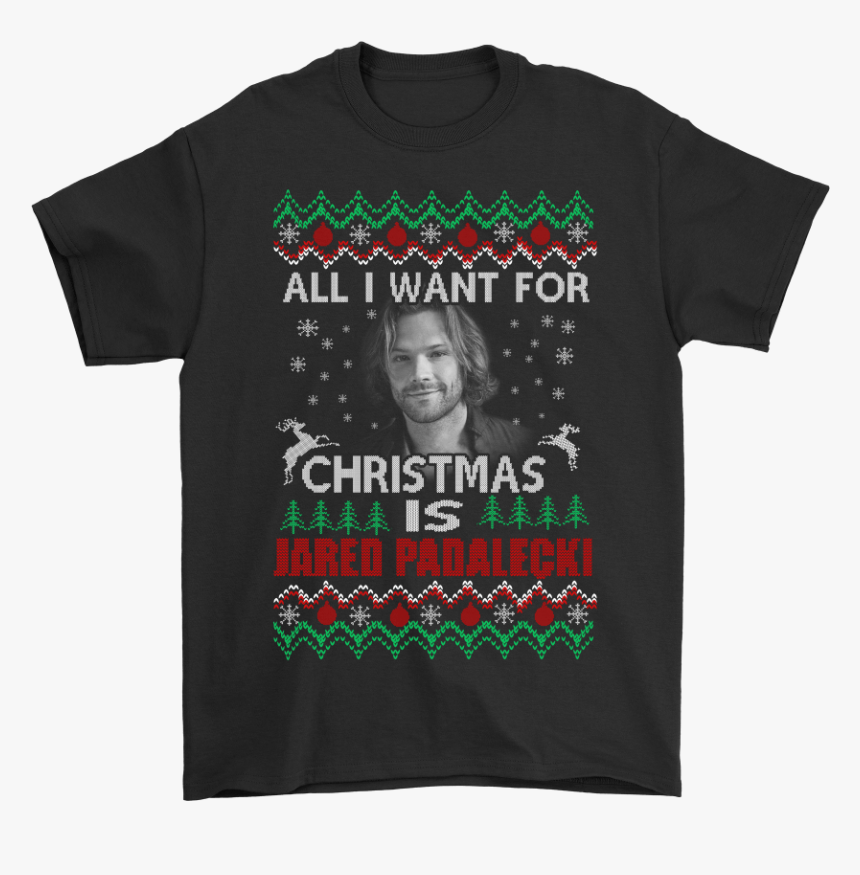 Jared Padalecki Supernatural Shirts - All I Want For Christmas Is Luke Bryan, HD Png Download, Free Download