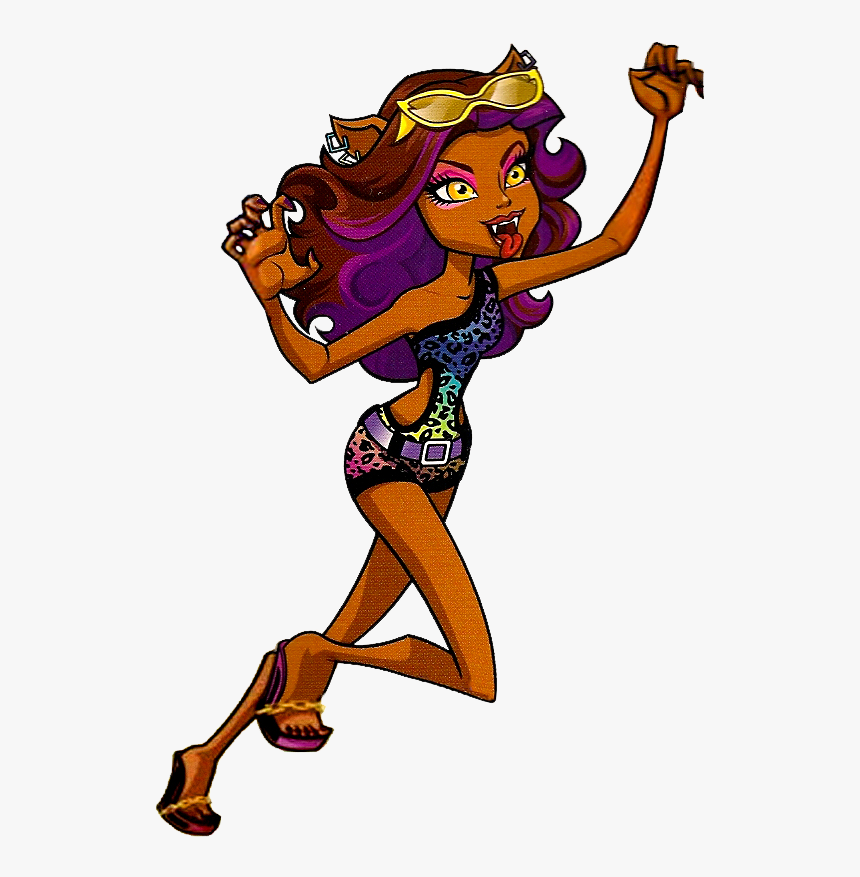 Monster High Clawdeen Beach , Png Download - Monster High Gloom Beach Clawdeen Wolf, Transparent Png, Free Download