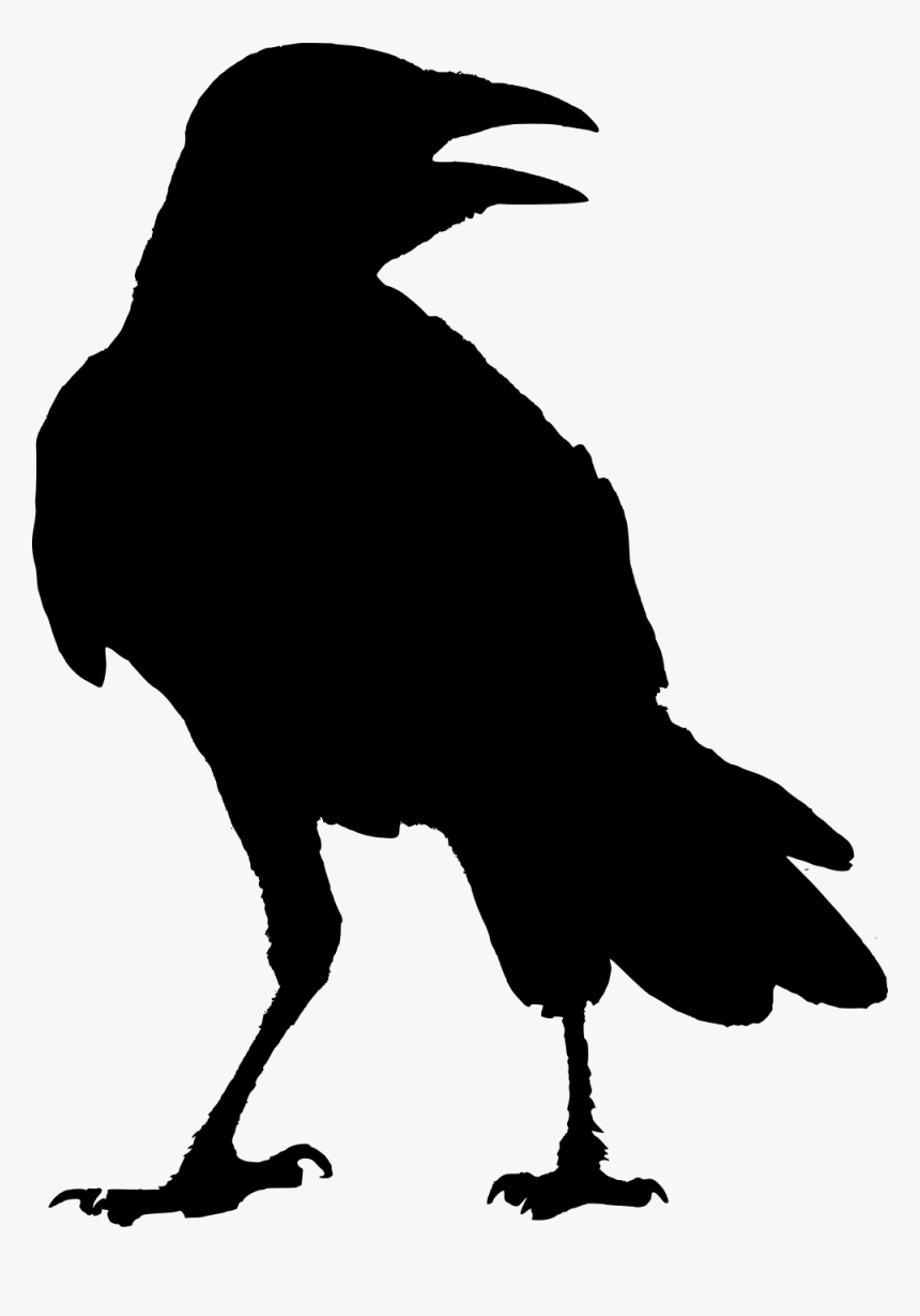 Svg Transparent Download Crow Clipart Raven Silhouette - Transparent Raven Silhouette, HD Png Download, Free Download