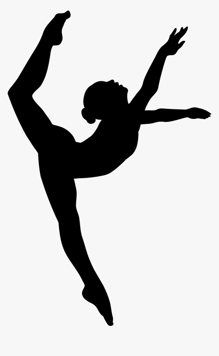 Modern Dance Shoe Silhouette Clip Art - Contemporary Modern Dance Silhouette, HD Png Download, Free Download