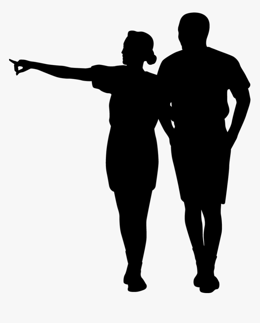 Silhouette Drawing Clip Art - Silhouettes Of People Png, Transparent Png, Free Download