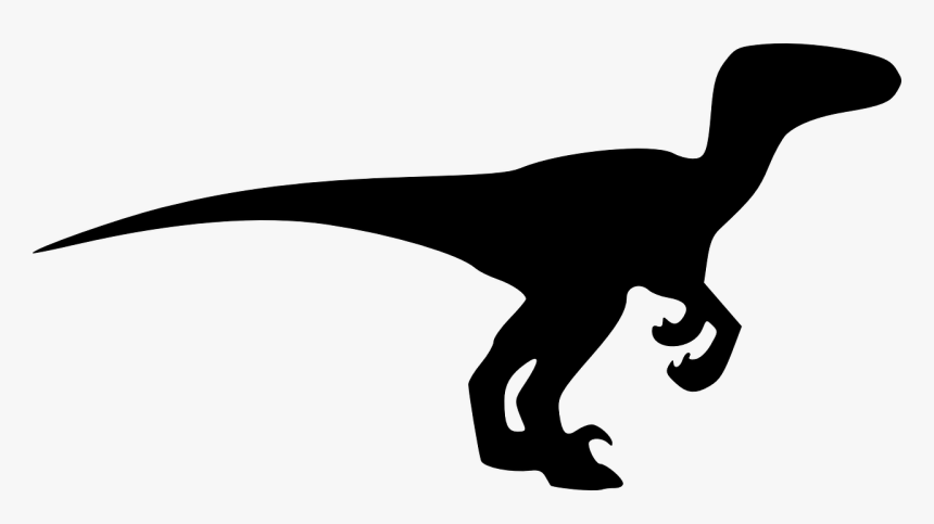 Dinosaur Animal Black Free Photo - Silhouette Velociraptor Clipart, HD Png Download, Free Download