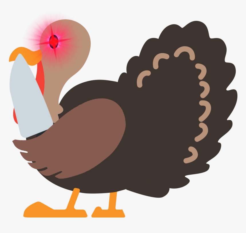 Hyperturkeyknife Discord Emoji - Cartoon Turkey Transparent Background, HD Png Download, Free Download