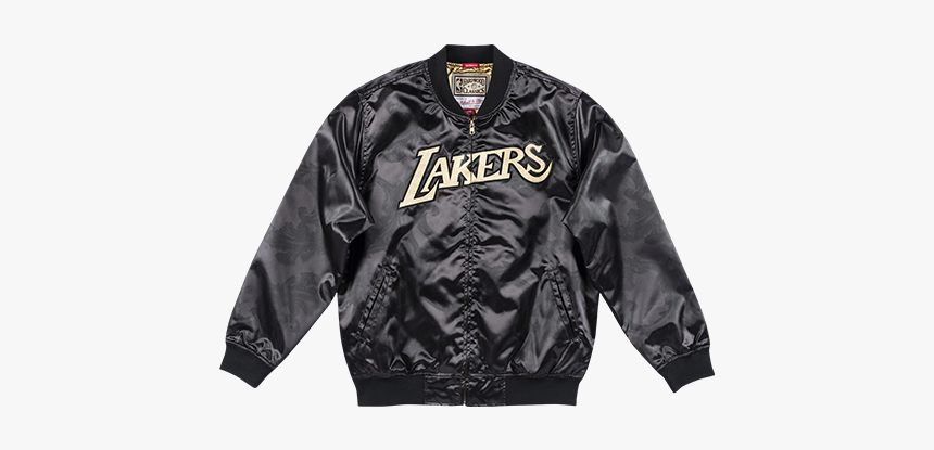 Mitchell And Ness Black Lakers Jacket, HD Png Download, Free Download