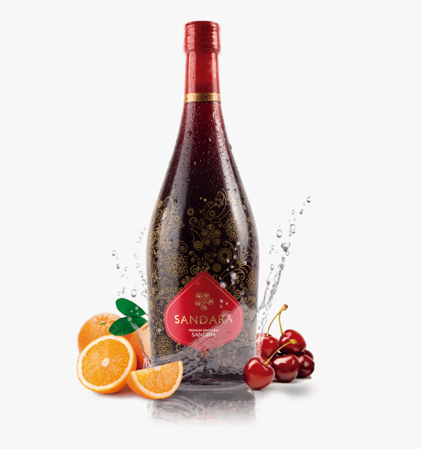 Sandara Sangria - Glass Bottle, HD Png Download, Free Download
