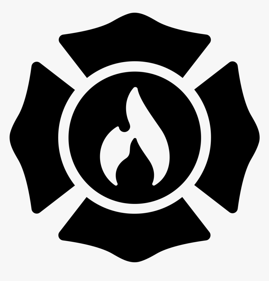 Zippo Firefighter , Png Download - Fire Department Logo Black, Transparent Png, Free Download