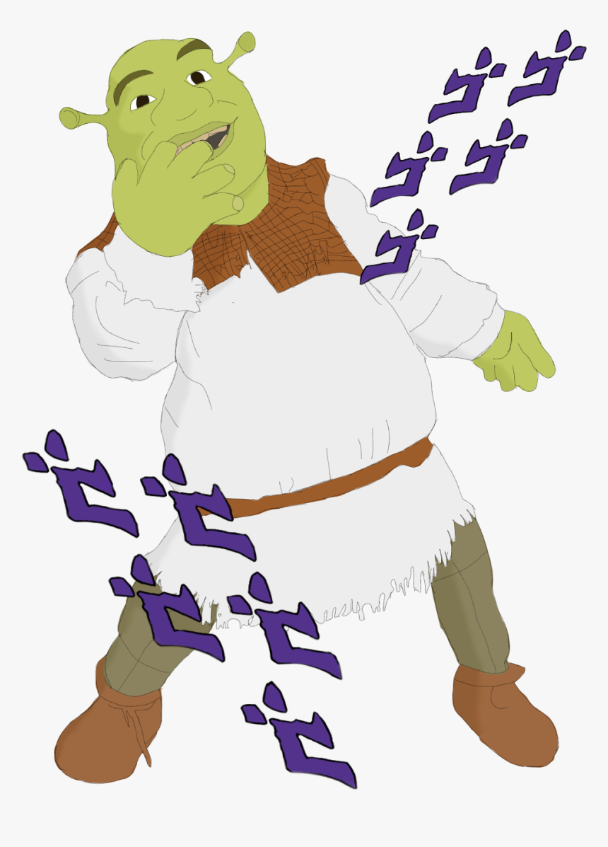Shrek Doing A Jojo Pose Hd Png Download Kindpng