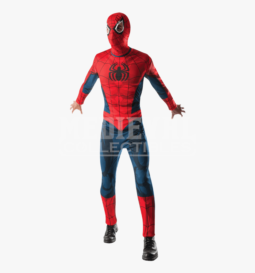 Adult Spider-man Costume And Mask - Rubies Spiderman Costume Adult, HD Png Download, Free Download