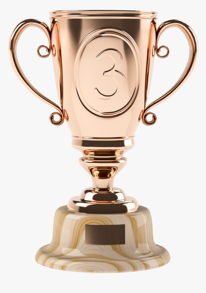 Bronze Cup Third Three - Cup Win Png, Transparent Png, Free Download