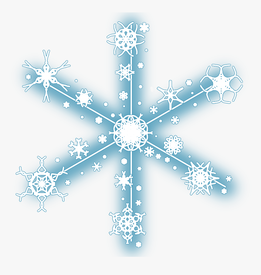 #neon #snow #snowflakes #christmas #snowflake #winter - Christmas Snowflakes Clip Art, HD Png Download, Free Download