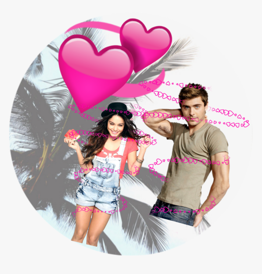 # I Love You Zac Efron And Vanessa Hugens 
#love - Heart, HD Png Download, Free Download