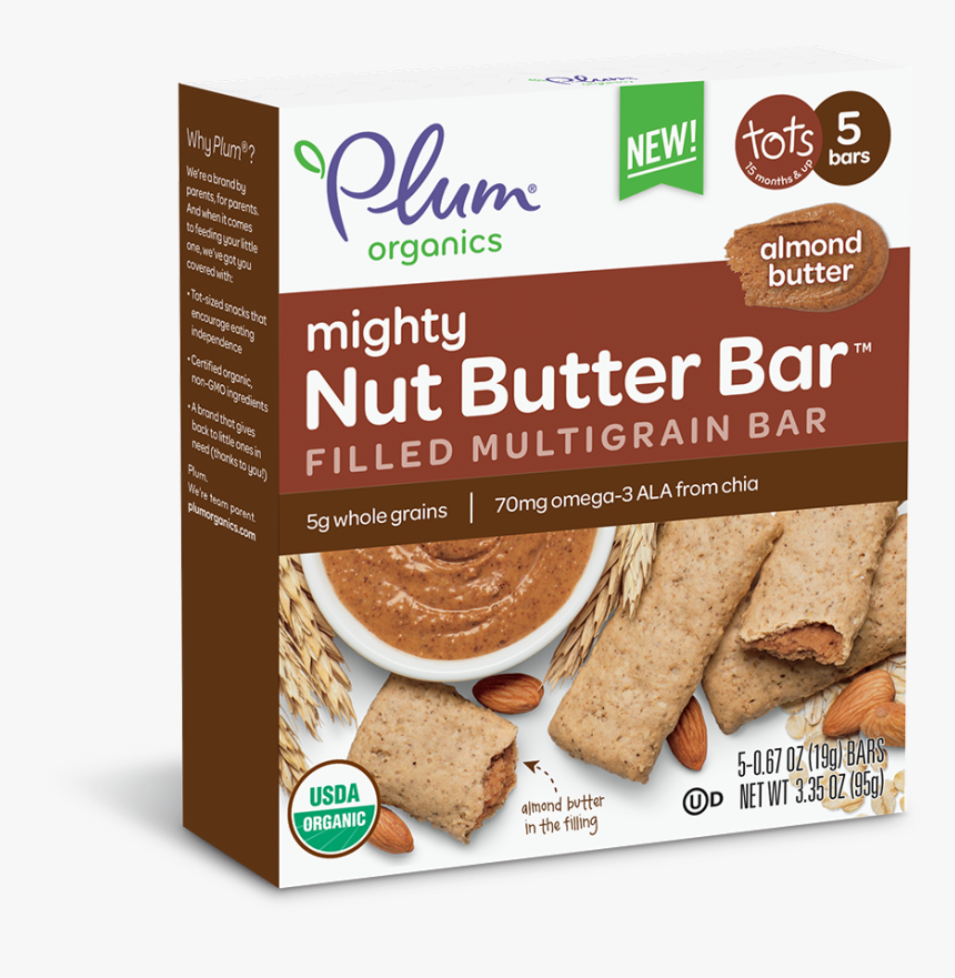 Plum Organics Nut Butter Bar, HD Png Download, Free Download