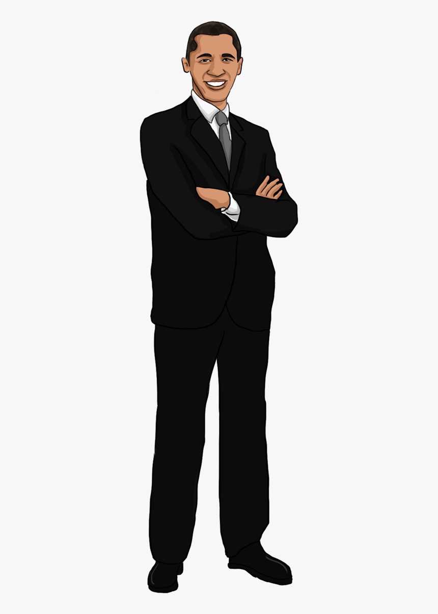 Free To Use Public Domain Barack Obama Clip Art - Barack Obama Arms Crossed, HD Png Download, Free Download