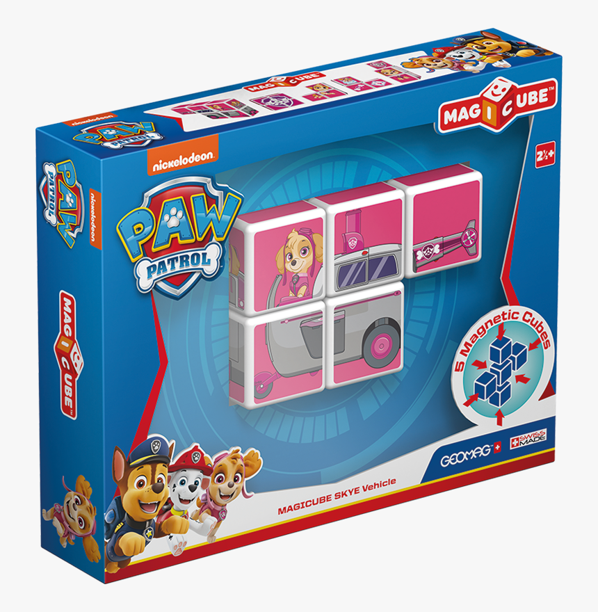 Geomag Magicube Pawpatrol Marshall Rubble And Zuma, HD Png Download, Free Download