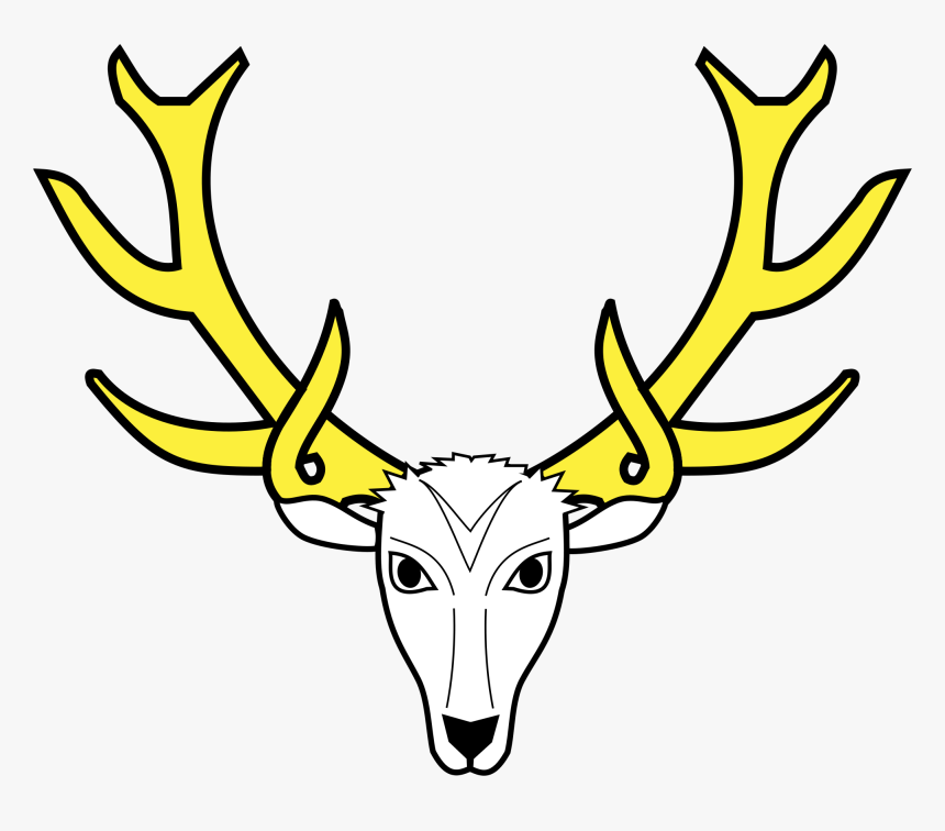 Transparent Deer Skull Clipart - Coat Of Arms Deer Head, HD Png Download, Free Download
