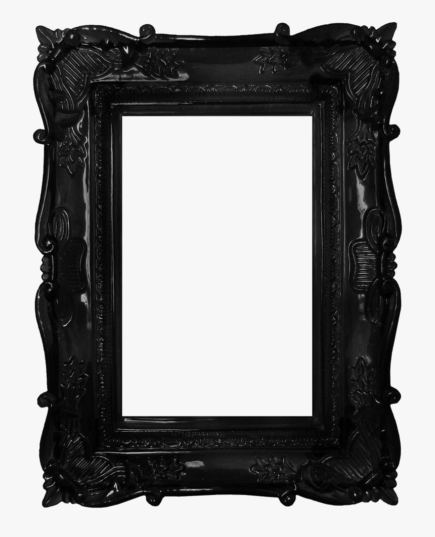 Dark Frame Png Clipart - Black Picture Frames Art, Transparent Png, Free Download