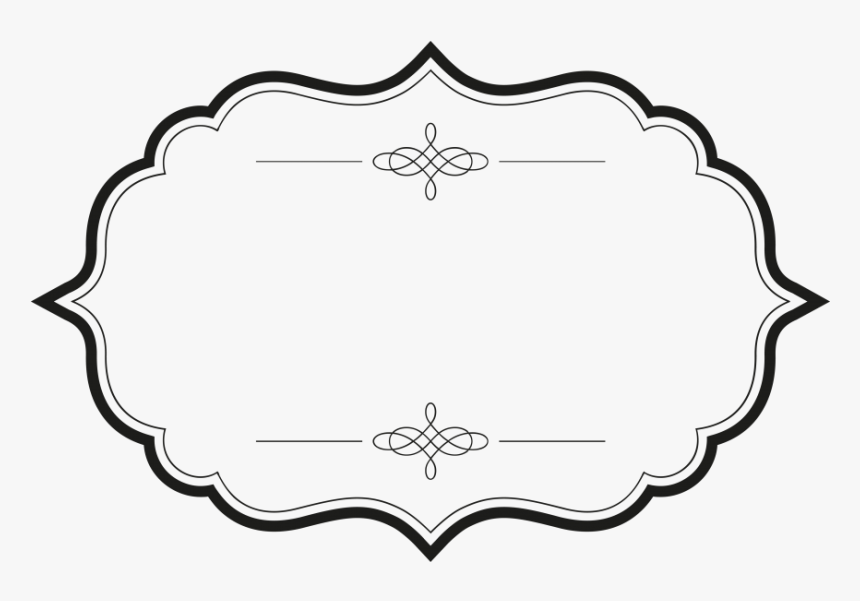 Transparent Ornate Black Picture Frame Png - Frame Line Art Png, Png Download, Free Download