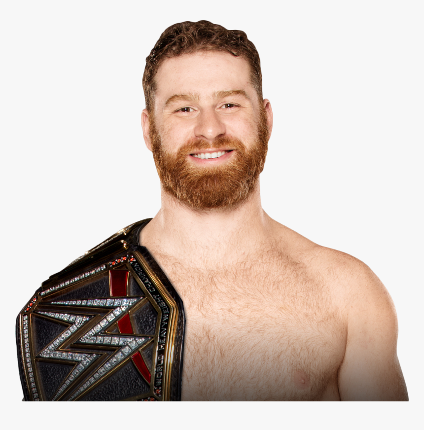 Sami Zayn With Wwe Champion , Png Download - Samoa Joe Wwe Champion, Transparent Png, Free Download