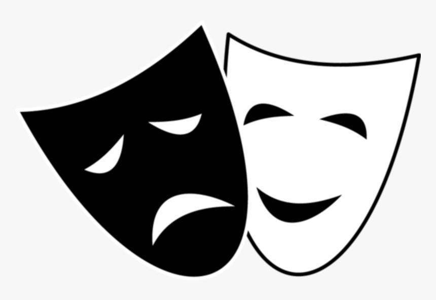 Transparent Hollywood Star Clipart - Comedy And Tragedy Symbol, HD Png Download, Free Download