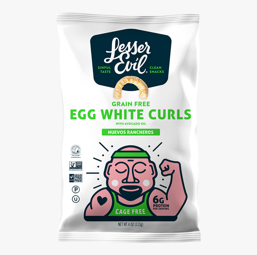 Lesser Evil Huevos Rancheros Grain Free Egg White Curls - Lesser Evil Paleo Puffs, HD Png Download, Free Download