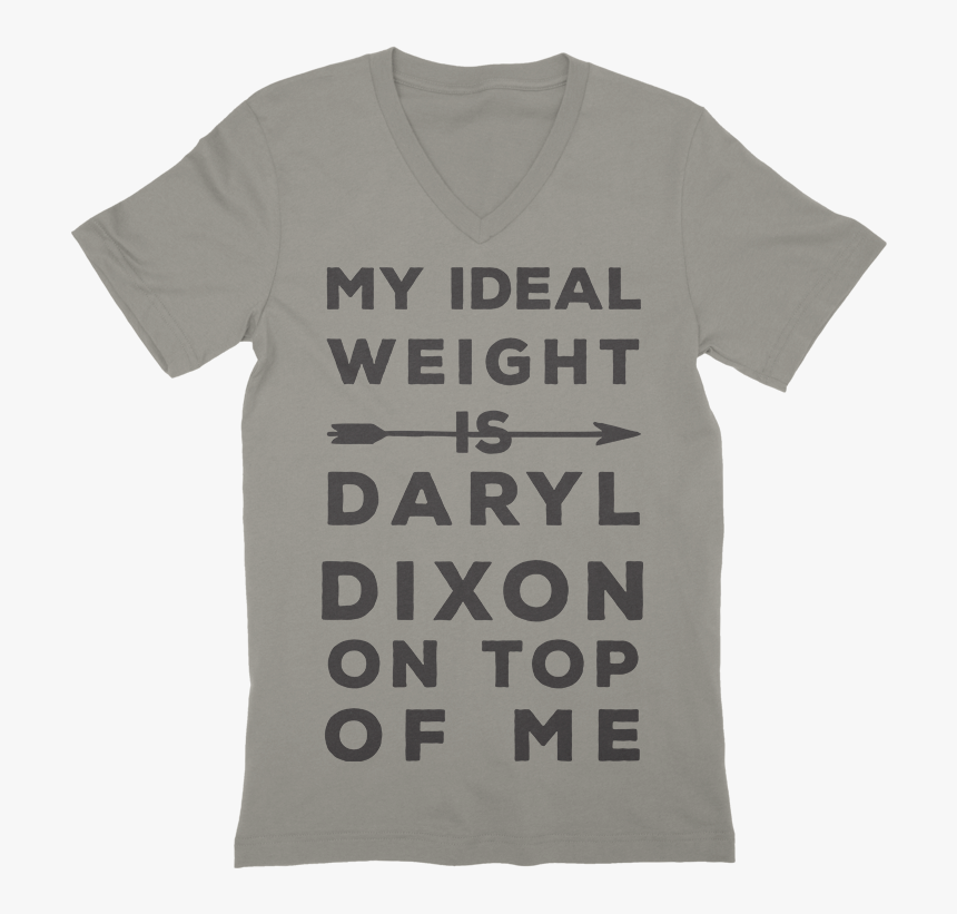 Ideal Weight Is Daryl Dixon On Top V-neck - Active Shirt, HD Png Download, Free Download