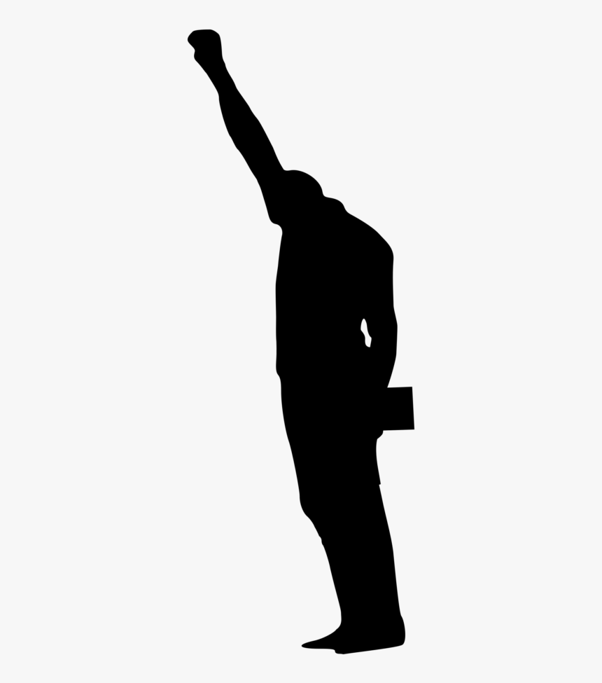 Black Power Fist Silhouette, HD Png Download, Free Download