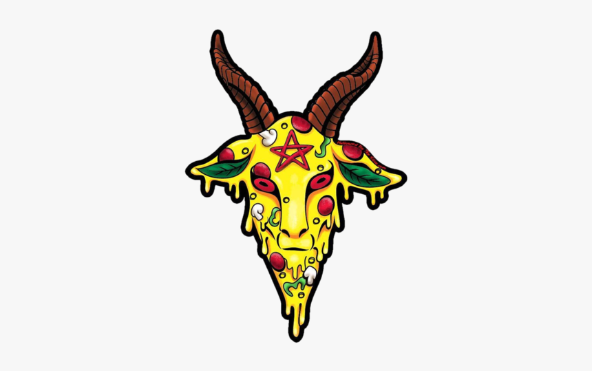 Pizza Baphomet Sticker - Pizza Baphomet, HD Png Download, Free Download