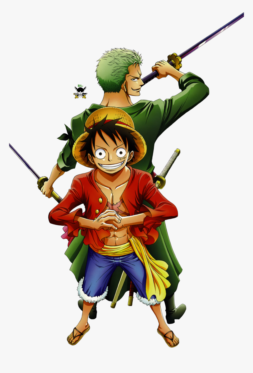 Anime Luffy & Zoro - Luffy And Zoro Png, Transparent Png, Free Download