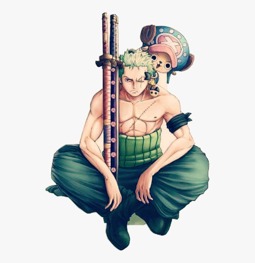 #zoro #chopper #onepiece - Roronoa Zoro And Tony Tony Chopper, HD Png Download, Free Download