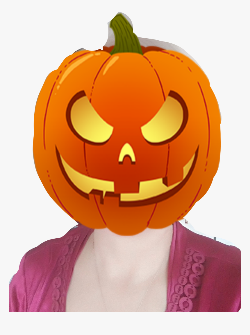 #freetoedit #selfie #citrouille @hypsoa - Jack-o'-lantern, HD Png Download, Free Download