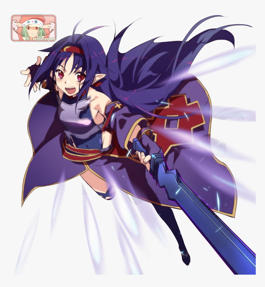 Yuuki Konno Sword Art Online Ii Render By Azizkeybackspace - Sword Art Online Sao Yuuki, HD Png Download, Free Download