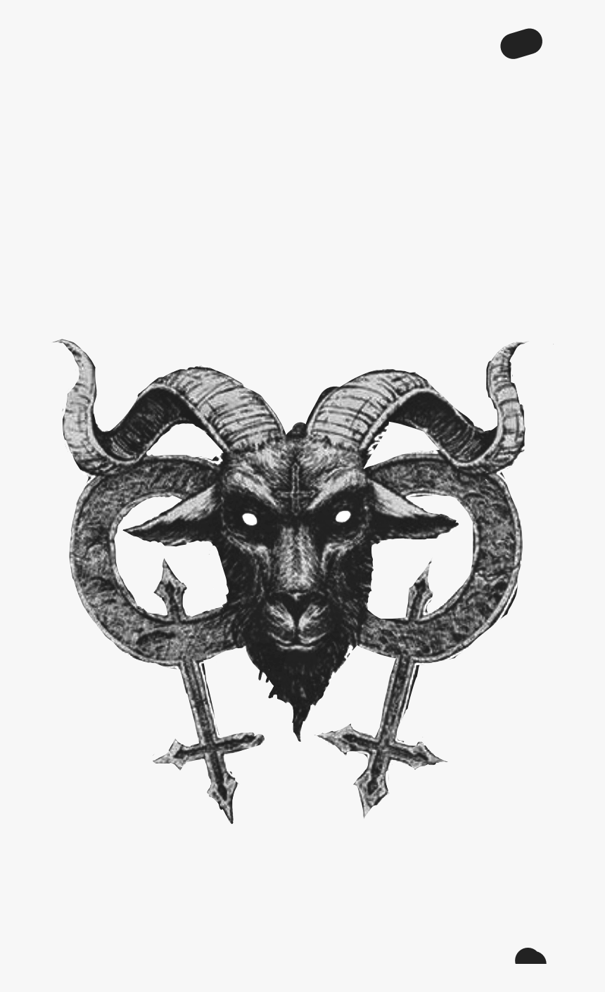 #satan #hailsatan #evil #baphomet #goth #religion #freetoedit - Illustration, HD Png Download, Free Download