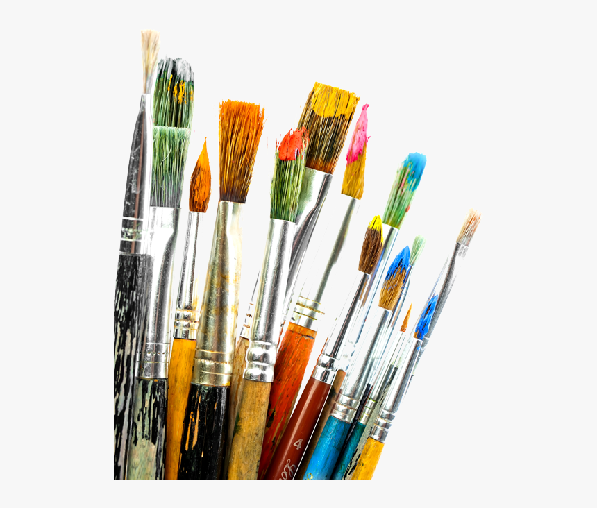 Paint Brushes Watercolor Painting - Paint And Brush Png, Transparent Png, Free Download